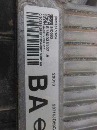 179931 centralita motor s180033107 nissan qashqai