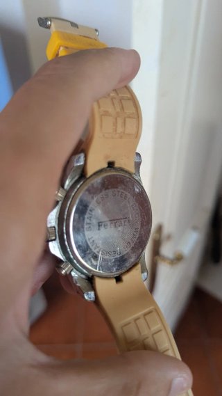 Reloj Ferrari Cronógrafo Flyback Beige/Plata