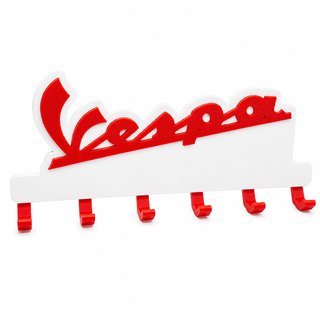 Colgador Llaves Vespa Logo 3D 5 Ganchos