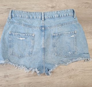 Pantalón corto vaquero Primark desgastado