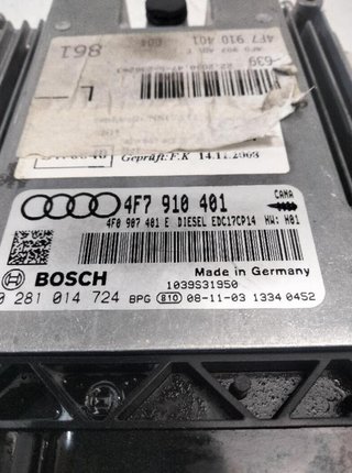 Audi 4f7901401 centralita motor uce a6 2.7 251099
