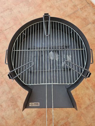 Barbacoa y Paellera Metálica Negra