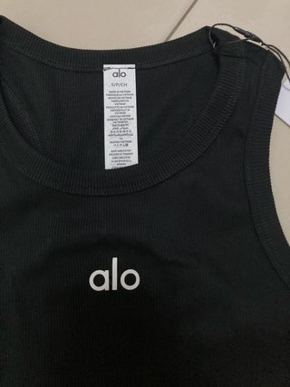 Top Alo Yoga nero taglia S