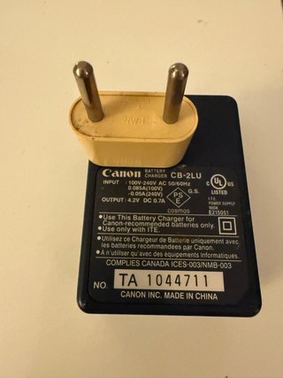 Cargador Batería Canon CB-2LU