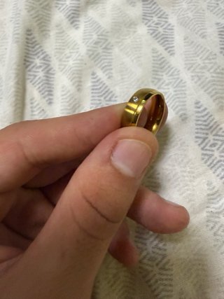 Anillo de oro, bañado en oro