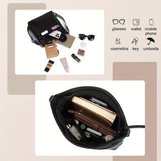Bolso bandolera GLADDON negro