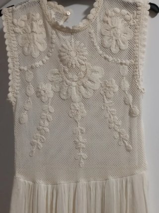 Vestido Zara Talla S Encaje Floral