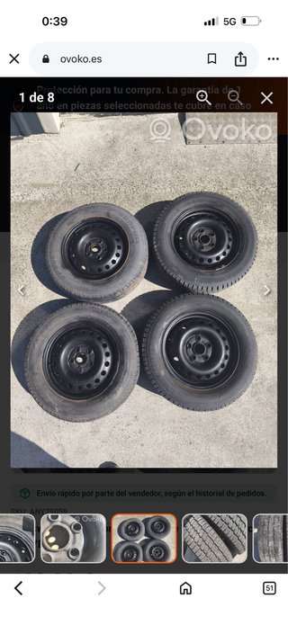 Llantas de hierro 15 pulgadas son 5X100
