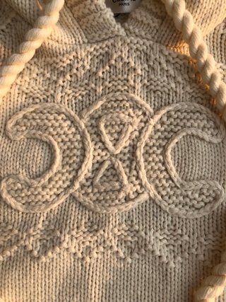 Giacchetta in maglia Celine beige taglia unica