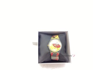 reloj pulsera unisex swatch edición especial flamenco
