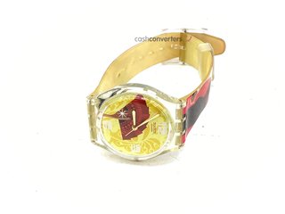 reloj pulsera unisex swatch edición especial flamenco