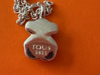 Collar Tous Oso Verde Plata