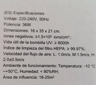 Purificador de aire Babicare
