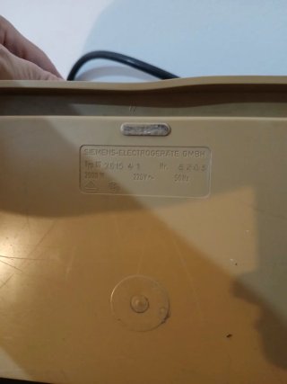 Stufetta elettrica Siemens vintage