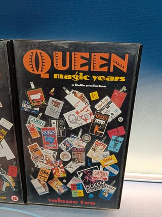 lote, 3 videos musicales, Queen , 3 VHS, mágic years 1987