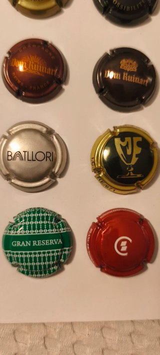 Lote 25 Chapas Champagne y Cava