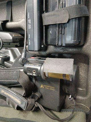 Maletin con Videocámara PANASONIC MS50, con 3 batt. y accesorios, para piezas, no funciona