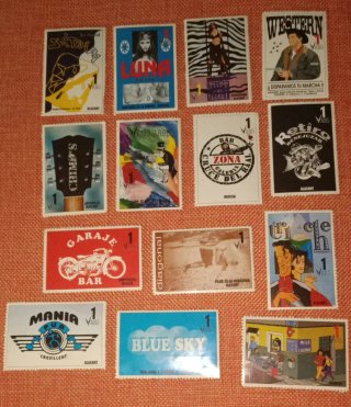 Colección 14 Sellos Discotecas Alicante