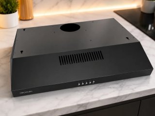 Campana extractora Cecotec negra