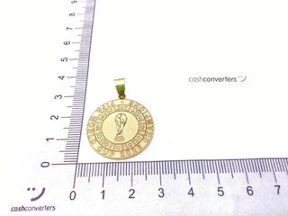 colgante oro 18k con piedra con circonita