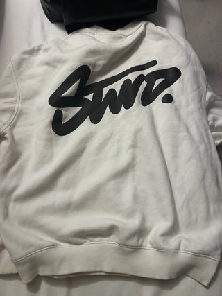 Sudadera Pull&Bear Blanca Logo Pequeño