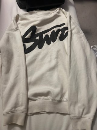 Sudadera Pull&Bear Blanca Logo Pequeño