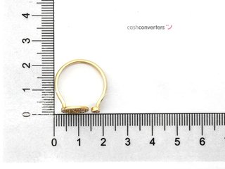 sortija oro 18k con piedra con circonita
