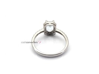 sortija oro 18k con piedra con circonita