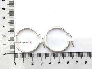 argollas plata 925mm