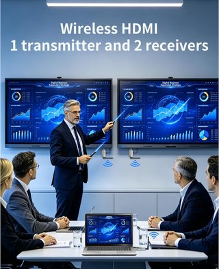 Transmisor HDMI Inalámbrico + 2 Receptores