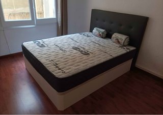 Base de cama de madera con almacenaje