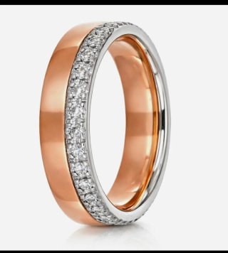 Anillo Italiano Oro y Diamantes
