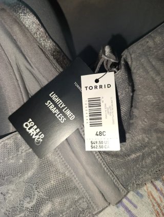 Sujetador con aros Torrid Curve gris Talla 125C