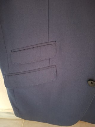 Traje de chaqueta azul