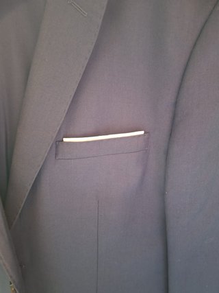 Traje de chaqueta azul