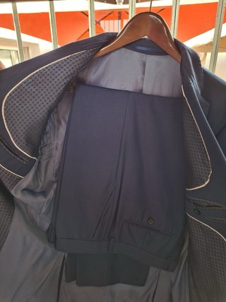 Traje de chaqueta azul