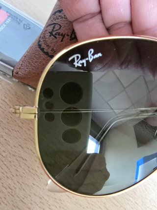 Gafas de sol Ray-Ban RB3025 Aviator Dorado/Verde