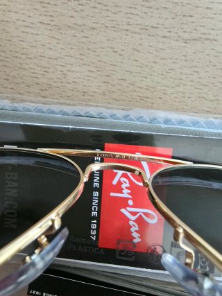 Gafas de sol Ray-Ban RB3025 Aviator Dorado/Verde