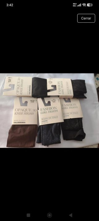 5 Medias Calzedonia Opaque 30 Knee Highs