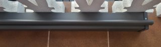 Toldo lateral retráctil gris 350x160cm