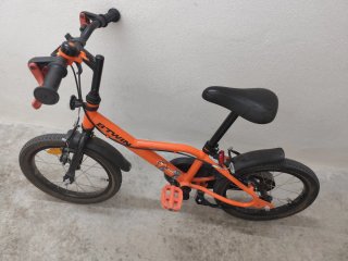 Bicicleta infantil 16 pulgadas naranja btwin