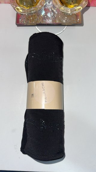 Hijab Merrachi Negro con Detalles Brillantes