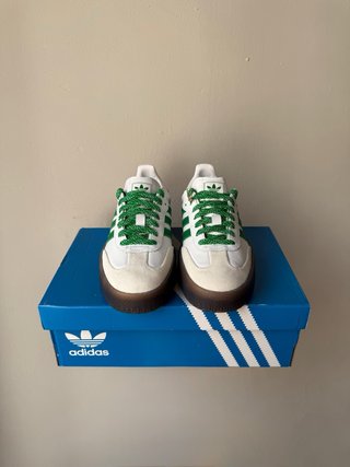 Adidas Samba White Green Gum