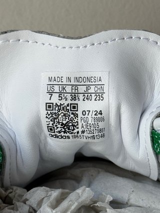 Adidas Samba White Green Gum