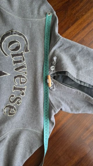 Felpa Converse con cappuccio grigia Tg. S/M