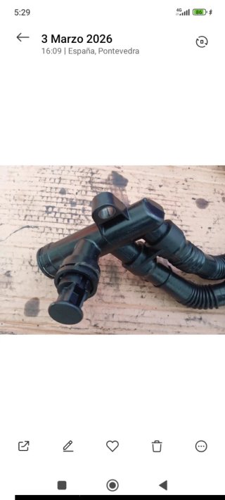 Tubo ventilación cárter manguito recirculación