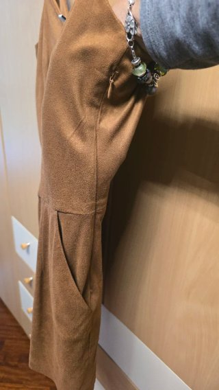 Tutina corta scamosciata Stradivarius Tg. M