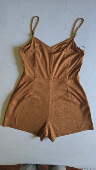 Tutina corta scamosciata Stradivarius Tg. M