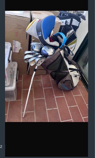 Bolsa de golf con palos