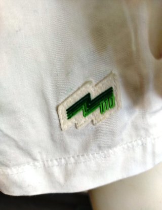 Falda Vintage Blanca y Verde